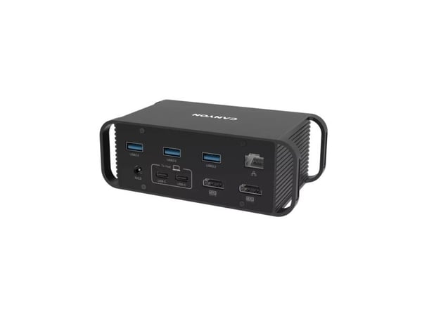 Canyon CNS-HDS95ST - Dokking - USB 3.2 Gen 2 (3.1 Gen 2) Type-C - 10 100 1000 Mbit/s - Svart - Aluminium - DC