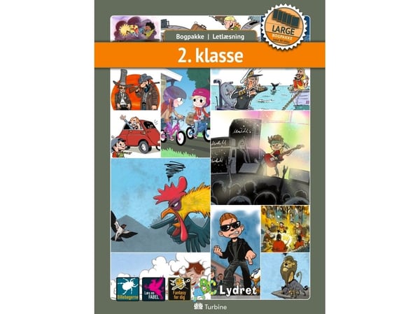 2. luokkalaatikko (LARGE 30 kirjaa) | Kirjapaketti, helppolukuinen, fiktionomi | Kieli: Tanska 2. luokkalaatikko (LARGE 30 kirjaa) | Kirjapaketti, helppolukuinen, fiktionomi | Kieli: Tanska