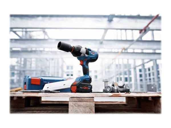 Bosch GDS Professional 18V-1000 C - Støtskiftenøkkel - trådløs - 1/2" firkantdrev - 1000 N·m - 2 batterier - 18 V