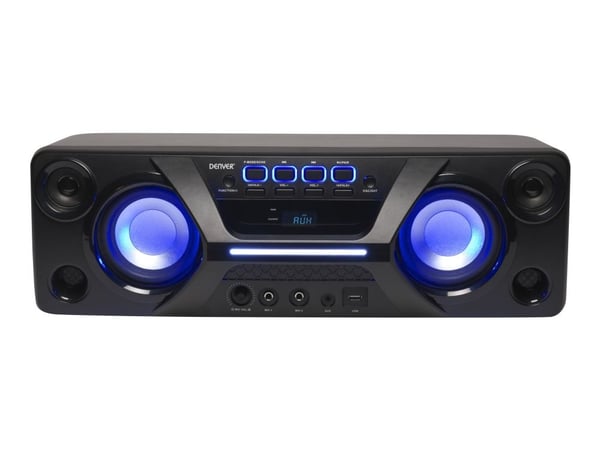 DENVER BTB-410NR - Högtalare - för bärbar användning - trådlös - Bluetooth - 2-vägs