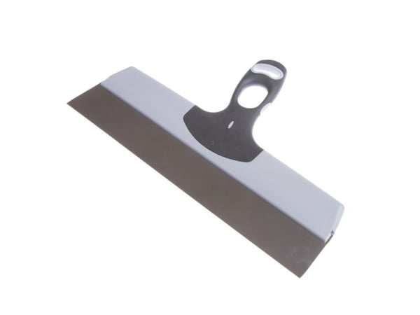 Anza bredspartel 35cm - Rustfri sandspartel i stål, 2-komponentti, behageligt greb