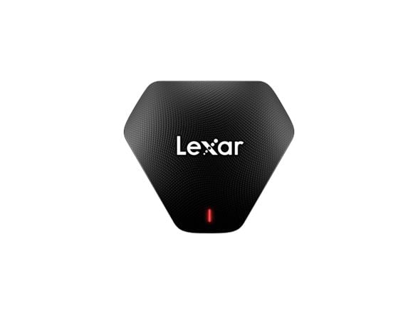 Lexar Professional Multi-Card 3-in-1 USB 3.1 Reader, MicroSD (TransFlash), MicroSDHC, MicroSDXC, SD, SDHC, SDXC, Sort, 170 Mbit/s, Plast, USB 3.2 G...