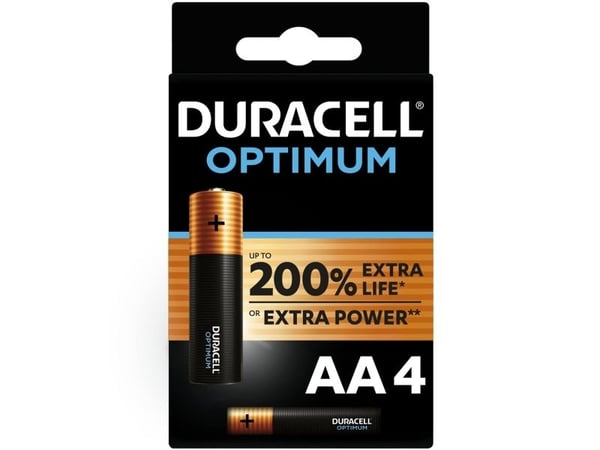 Duracell 5000394137486, Engangsbatteri, AA, 4 stykker, Flerfarget, 150 mm, 10 mm