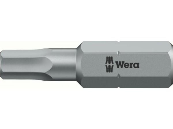 Wera 05056305001, 1 stykker, Hex (metrisk), 2 mm, CE, GS, DVE, 25 mm, 25,4 / 4 mm (1 / 4")