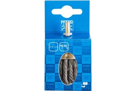 PFERD 43706007, Kopp stålbørste, 6 mm, 3 cm, 20000 RPM, 10 stykker
