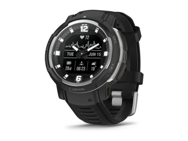 Garmin Instinct Crossover - Standard Edition - 45 mm - kuituvahvisteinen polymeeri - urheilukello rannekkeella - silikoni - ranteen koko: 135-230 m...