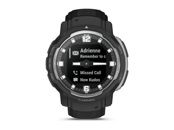 Garmin Instinct Crossover - Standard Edition - 45 mm - kuituvahvisteinen polymeeri - urheilukello rannekkeella - silikoni - ranteen koko: 135-230 m...