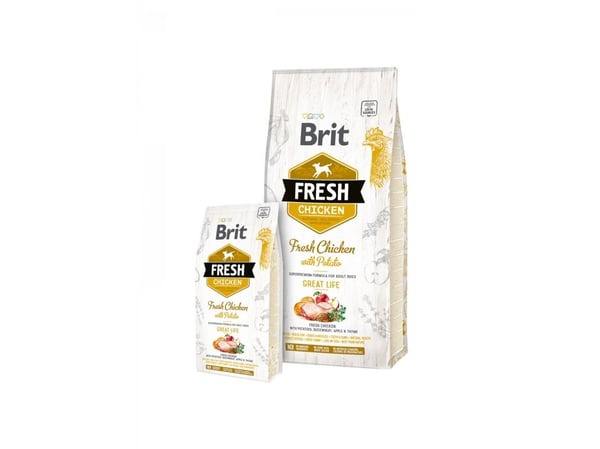 Brit Fresh Adult Great Life, Chicken 12 kg