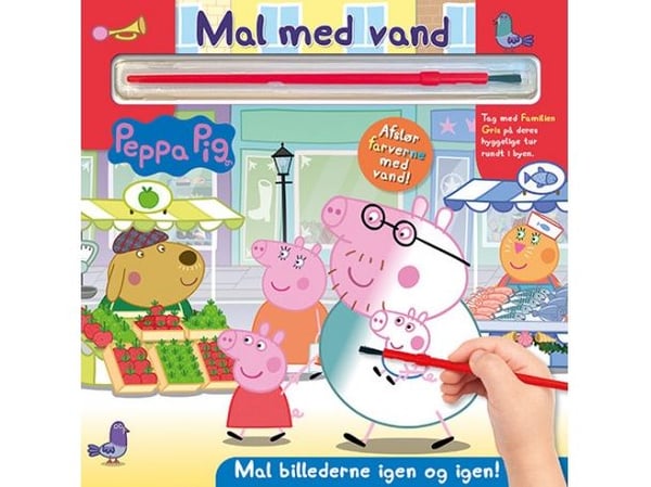 Peppa Pig – Måla med vatten – Mamma Gris (bok med pensel – färglägg om och om igen)