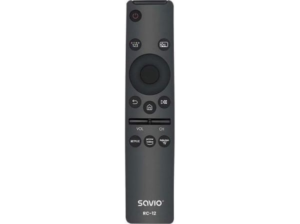 Savio RC-12 remote control IR Wireless TV Press buttons, TV, IR trådlös, Tryckknappar, Svart
