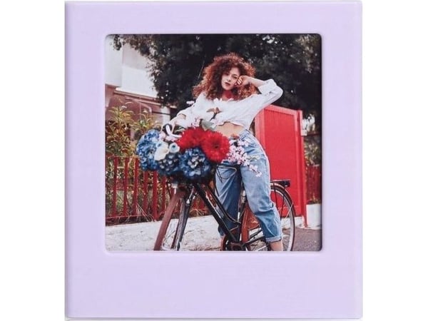 LoveInstant magnetramme til kjøleskap for Fuji Instax Square Sq Link / Sq1 / Sq6 / Sq10 / Sq20 / fiolett