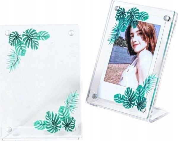 Bilderamme LoveInstant stående for bilder Fuji Fujifilm Instax Mini / Zink / grønn