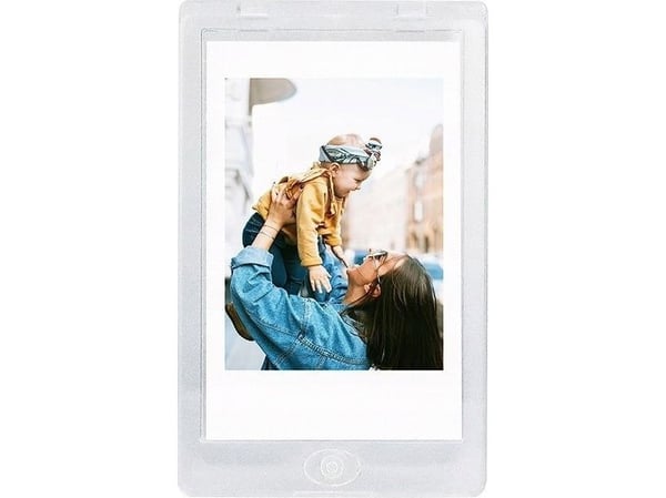 LoveInstant stående fotolomme/ramme, klar (Fuji Instax Mini/Polaroid/Kodak/HP/Xiaomi/Canon/Zink)