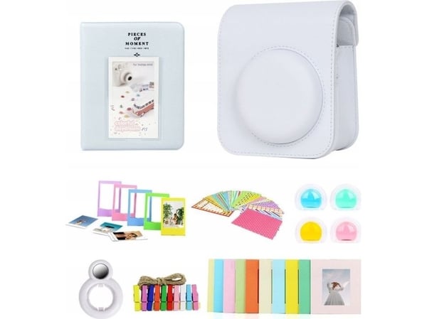 LoveInstant 8-i-1 tilbehørspakke til Fujifilm Instax Mini 12, hvit