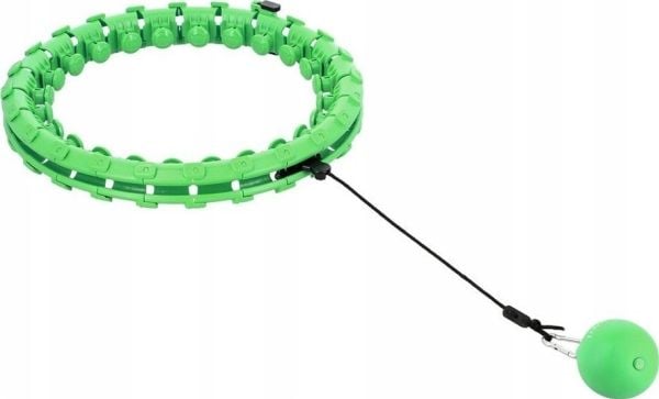Hula hop HMS HHW01 välilehdillä ja painoilla vihreä