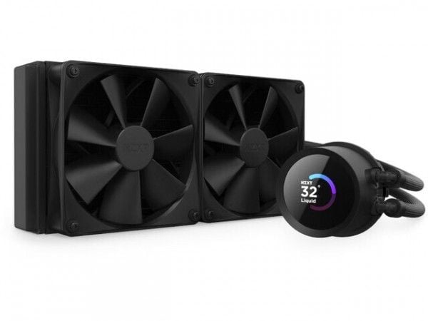 NZXT Kraken 240 - Kylsystem med vätska till processorn - (för: LGA115x Socket, LGA1200, LGA1700, AM4, AM5, sTRX4, TR4) - koppar - 120 mm - mattsvart