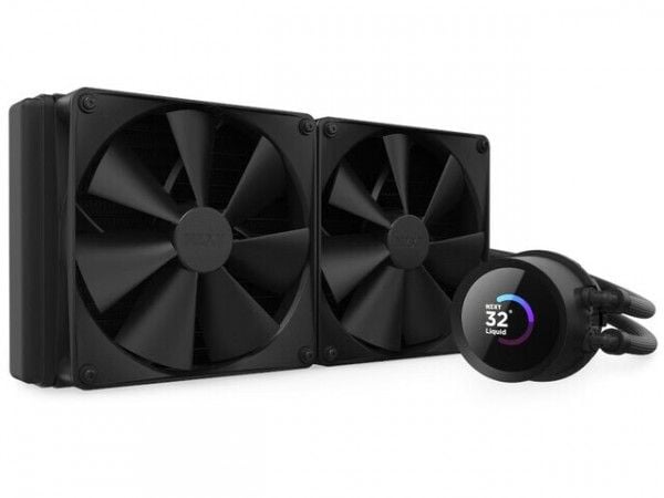 NZXT Kraken 280 - Væskekjølesystem for prosessor - med LCD-skjerm - (for: LGA115x Socket, LGA1200, LGA1700, AM4, AM5, sTRX4, TR4) - kobber - 140 mm...