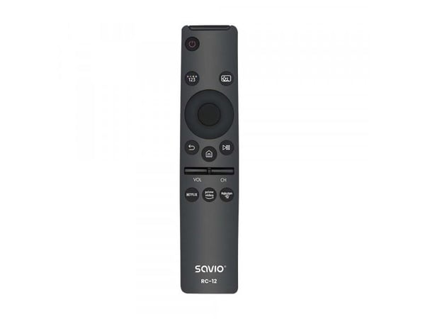Savio RC-12 remote control IR Wireless TV Press buttons, TV, IR trådlös, Tryckknappar, Svart