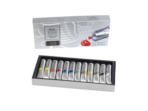 Winsor & Newton 5012572013321, 20 ml, Sort, Blå, Brun, Grønn, Rosa, Rød, Hvit, Gult, Rør