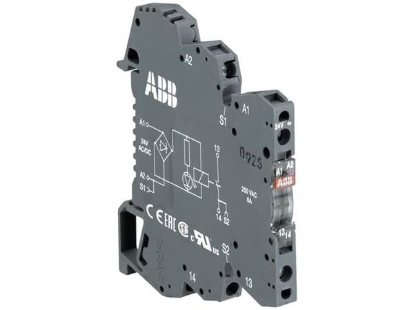 ABB OBOC5000-24VDC, Grå, CAN/CSA C22.2 No.14 IEC/EN 63000 IEC/EN 60947-5-1 UL 508, 24 V, 6 x 70 x 67,5 mm, 20 g