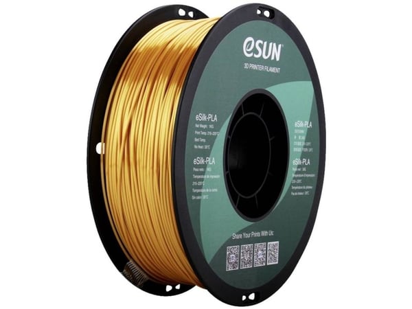 ESUN ePLA-Silk Gold Filament PLA 1,75 mm 1 kg bladgull (glinsende) 1 kg ESUN ePLA-Silk Gold Filament PLA 1,75 mm 1 kg bladgull (glinsende) 1 kg