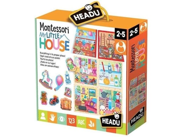 HEADU Montessori pedagogiske kort "Mitt hus"