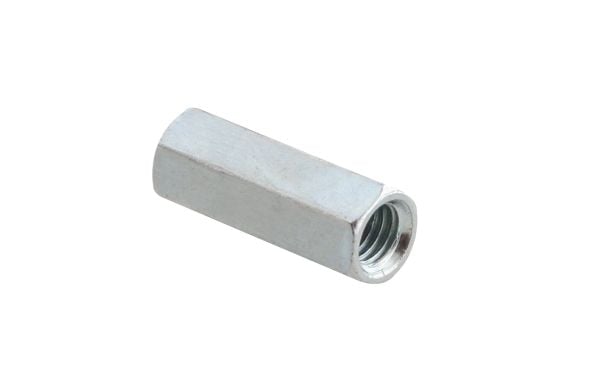 Walraven gevindmuffe M10x30mm - Elforzinket t. forlængelse af to gevindstyk. Æske af 50 stk