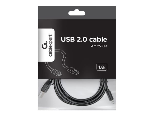 Cablexpert - USB-kabel - USB-C (hann) til USB (hann) - USB 2.0 - 1.8 m - svart