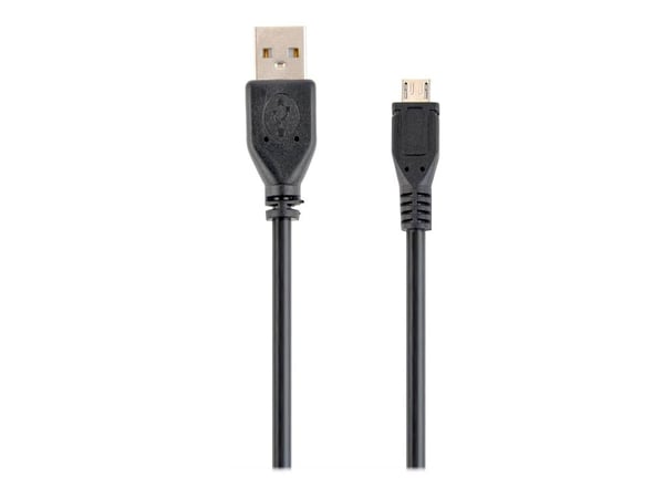 Cablexpert - USB-kaapeli - Micro-USB tyyppi B (uros) - USB (uros) - 1 m - muotoiltu - musta