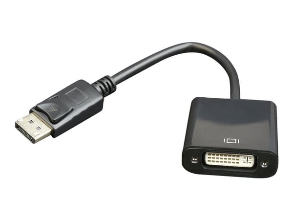 Cablexpert - Video adapter - DisplayPort (hann) til DVI-I (hunn) - DisplayPort 1.0 - 10 cm - svart
