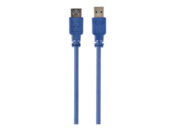 Gembird 3m USB 3.0 A M/FM, 3 m, USB A, USB A, USB 3.2 Gen 1 (3.1 Gen 1), Uros/naaras, Sininen