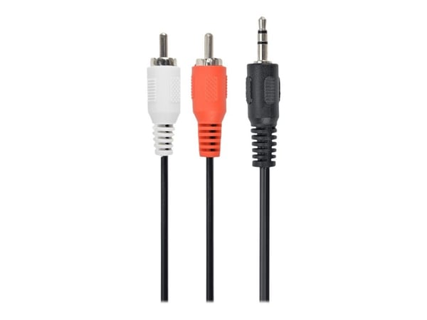 Gembird CCA-458 - Lydkabel - RCA x 2 hann til mini-phone stereo 3.5 mm hann - 2.5 m