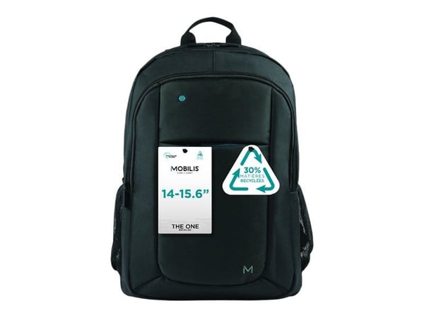 Mobilis THE ONE Recycled - Notebookryggsekk - blå glidelås - 30 % resirkulert - 14" - 15.6"