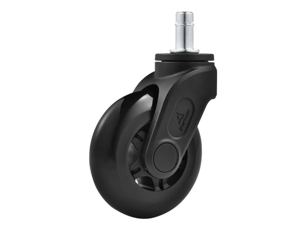 Sharkoon SW10 - Hjul - 75 mm - svart (en pakke 5) Sharkoon SW10 - Hjul - 75 mm - svart (en pakke 5)