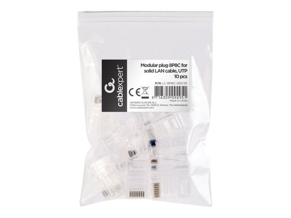 Cablexpert - Nettverkkontakt - RJ-45 (hann) - uskjermet - CAT 5 (en pakke 10)