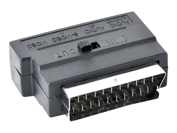 Gembird CCV-4415 - Video/audio-adapter - SCART hann til 4-pins mini-DIN, RCA x 3 hunn