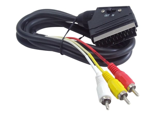 Cablexpert CCV-519-01 - Video/lydkabel - kompositt video / lyd - RCA hann til SCART hann - 1.8 m