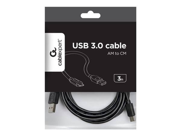 Cablexpert - USB-kaapeli - USB-C (han) til USB (han) - USB 2.0 - 3 m - formet, omvendelig C-stikforbindelse - lajittelu