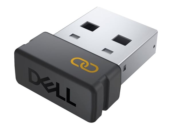 Dell Secure Link USB Receiver WR3 - Trådløs mus / tastaturmottaker - USB, RF 2,4 GHz - svart