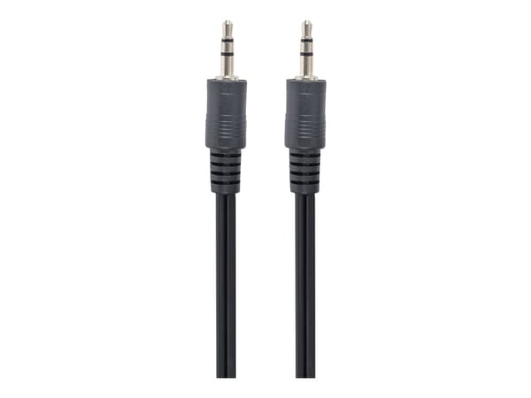 Cablexpert CCA-404-2M - Lydkabel - mini-phone stereo 3.5 mm hann til mini-phone stereo 3.5 mm hann - 2 m - svart - formstøpt