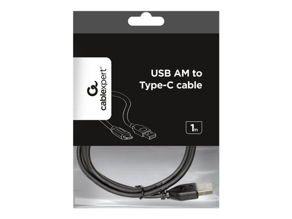 Cablexpert - USB-kaapeli - USB (uros) - USB Type B (uros) - USB 2.0 - 1 m - muotoiltu - musta