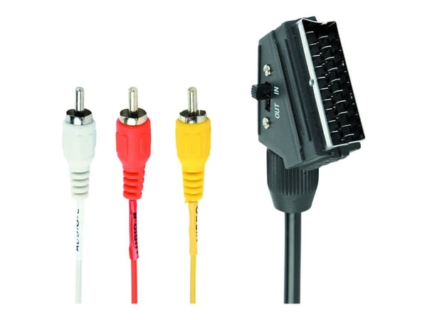 Cablexpert CCV-519-01 - Video/lydkabel - kompositt video / lyd - RCA hann til SCART hann - 1.8 m