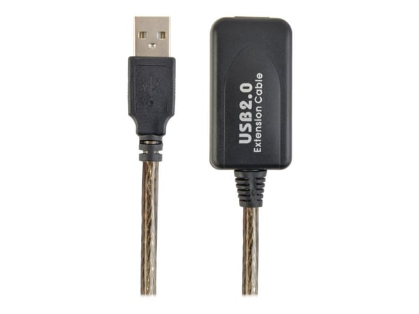 Cablexpert - USB-forlengelseskabel - USB (hann) til USB (hunn) - USB 2.0 - 10 m - svart