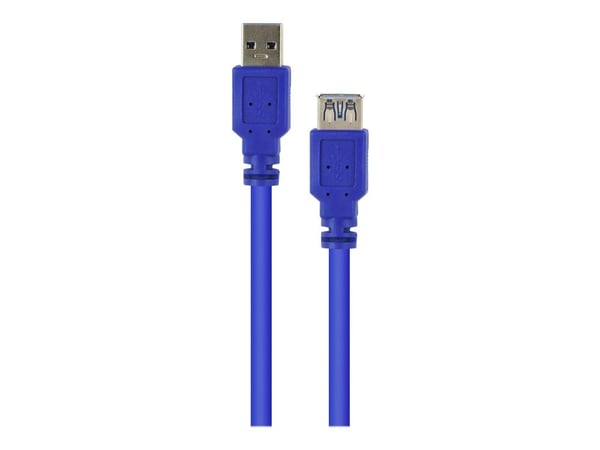 Gembird 3m USB 3.0 A M/FM, 3 m, USB A, USB A, USB 3.2 Gen 1 (3.1 Gen 1), Uros/naaras, Sininen