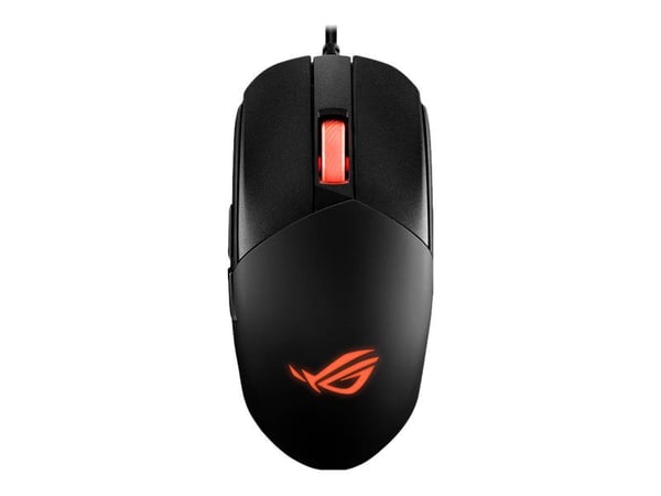 ASUS ROG Strix Impact III - Mus - høyre- og venstrehåndet - optisk - 6 knapper - kablet - USB 2.0 - svart