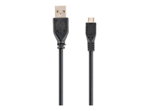 Cablexpert - USB-kaapeli - Micro-USB tyyppi B (uros) - USB (uros) - USB 2.0 - 10 cm - muotoiltu - musta