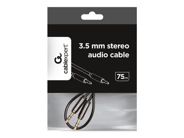 Cablexpert CCAP-444-0.75M - Audiokabel - minitelefon stereo 3,5 mm til minitelefon stereo 3,5 mm - 75 cm