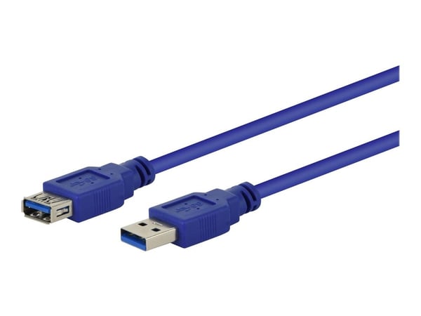 Gembird CCP-USB3-AMAF-10 - USB-forlengelseskabel - USB-type A (hunn) til USB-type A (hann) - 3 m - formstøpt - blå