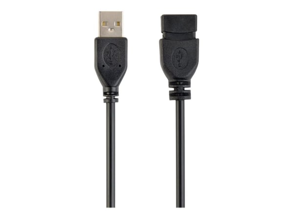 Gembird CCP-USB2-AMAF-15C - USB forlængerkabel - USB (hun) til USB (han) - USB 2.0 - 4,5 m - formet - sortti