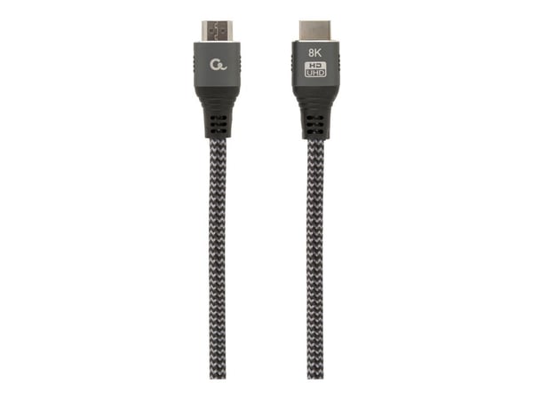 Cablexpert Select Plus Series - Ultra High Speed - HDMI-kabel med Ethernet - HDMI hann til HDMI hann - 2 m - skjermet - støtter 21:9 kinosideforhol...